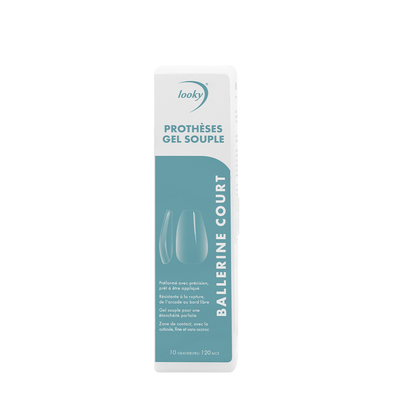  Soft Gel Tips Short Ballerina