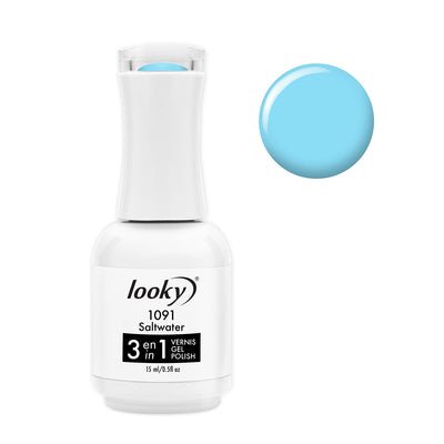 Looky 3 in 1 Gel Polish #1091 Saltwater (Macaron Collection)