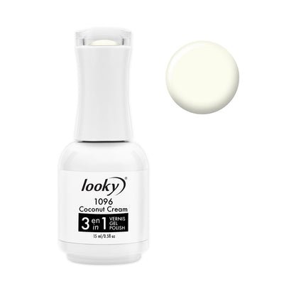 Looky 3 in 1 Gel Polish #1096 Coconut Cream (Macaron Collection)