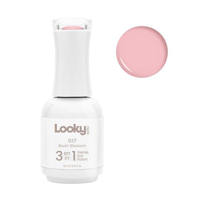 Looky 3 en 1 Gel Nailpolish #1117 Blush Blossom (Vintage Bloom Collection)