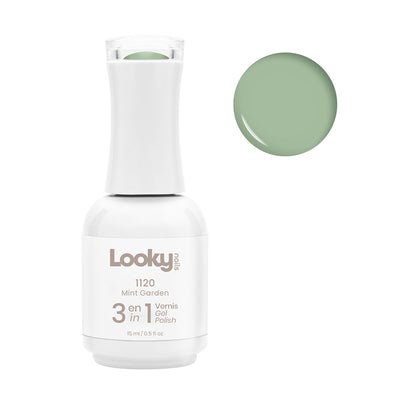 Looky 3 en 1 Gel Nailpolish #1120 Mint Garden  (Vintage Bloom Collection )