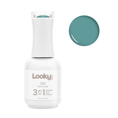 Looky 3 en 1 Gel Nailpolish #1121 Retro Sky (Vintage Bloom Collection)