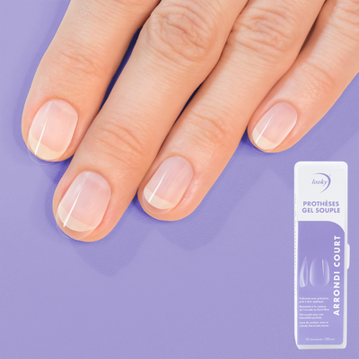 Looky Short Almond  Round Soft Gel tips 