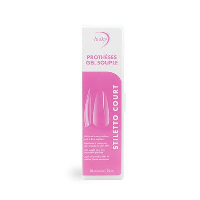 Looky  Short Stiletto Soft Gel Tips 